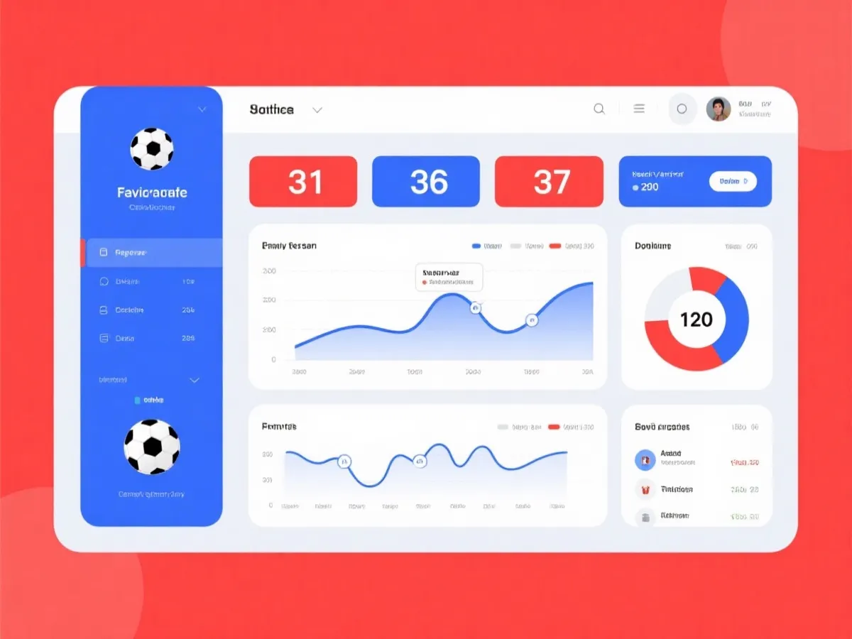 世界盃即時數據儀表板示意圖